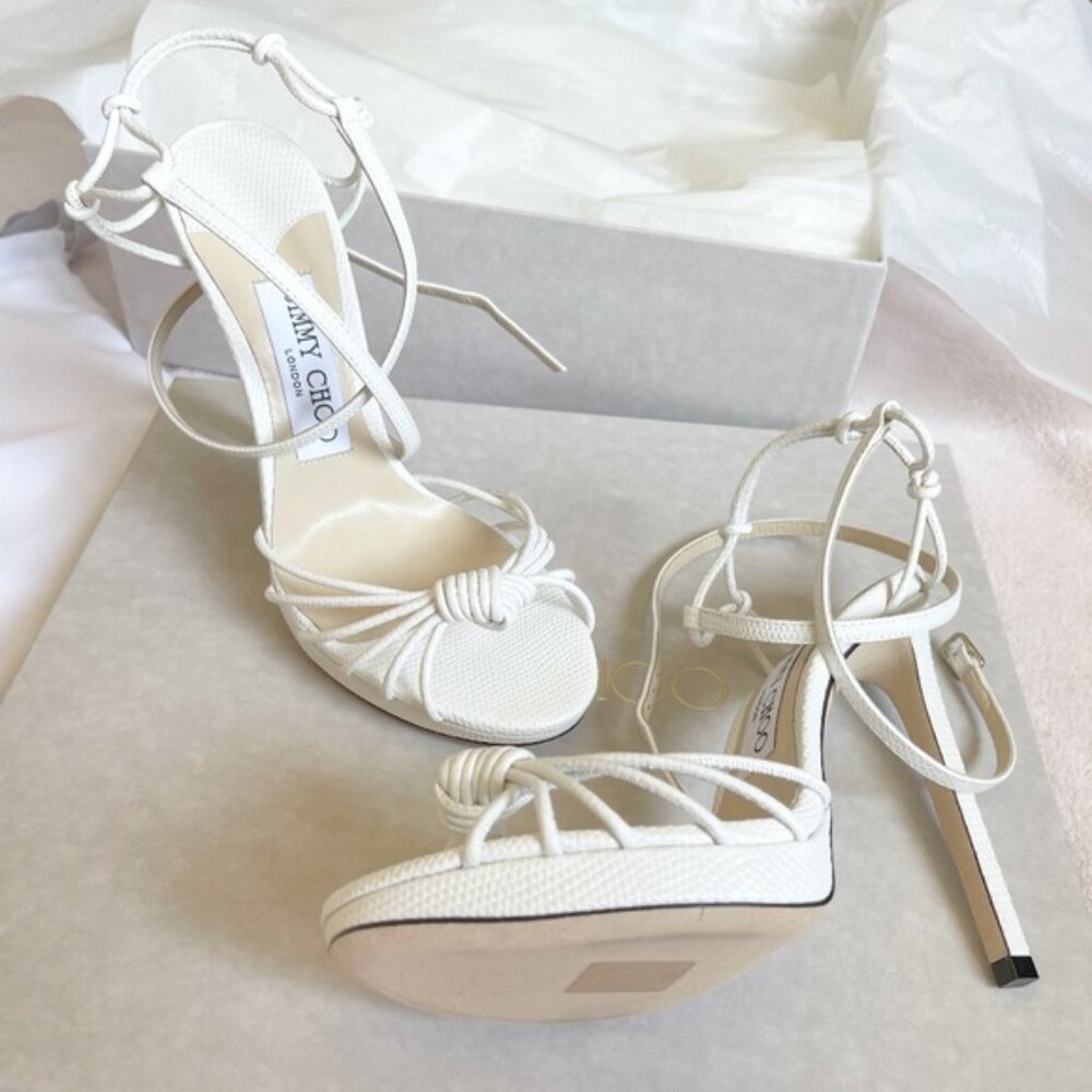 Jimmy Choo Lovella Wraparound Platform Sandals - Picture 6 of 15